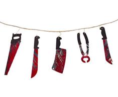 Folat 23747P1 Décoration Halloween en Forme de Guirlande avec Outils de décoration 1,8 m Largeur : 30 cm - Multicolore