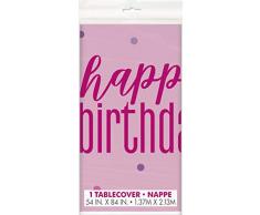 Unique Party 83603 Nappe Rose Argent