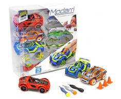 Modarri Deluxe Construisez votre kit de jeu de voiture Kit (S1, X1, T1), Ultimate Toy Car, faites votre propre jouet de voiture pour des milliers de dessins, véritable direction et suspension, éducatif Take Apart Toy Car for Kids