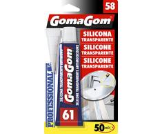 GOMAGOM - Silicone Transparent en petit contenant 50 ml - très pratique pour les travaux de précision - Numéro 58