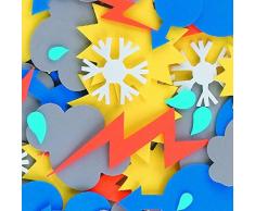 IC CI L-fv8758 météo en Mousse Formes Autocollant (60 pièces)