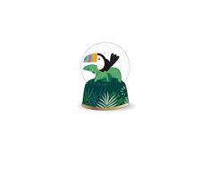NICI- Boule à Neige Tropicano Toucan, 45428, Multicolore