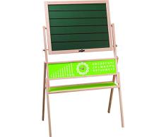 Woodyland Tableau magnétique Lexa Noir/Vert 70 x 38,5 x 117,5 cm