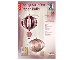 URSUS 23590099 Lot de 60 bandelettes décoratives pour 8 boules de Noël, Multicolore - Version Allemande