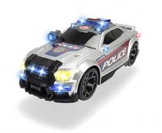 Dickie Toys Street Force Voiture de Police, Voiture de Police, Voiture motorisée, Coffre à Ouverture, avec lumière et Son, Piles incluses 33 cm à partir de 3 Ans