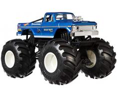 Hot Wheels Monster Trucks voiture de course Big Foot avec roues géantes, véhicule échelle 1/24, jouet pour enfant, GBV32