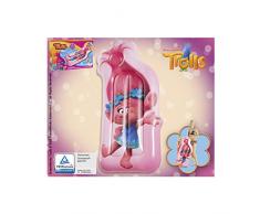 Happy People 16224 Trolls Matelas Gonflable Poppy, 113 x 51 x 16 cm, 118 x 64 cm