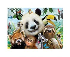 Howard Robinson Hr28555 Selfie Zoo Super 3D Poster Mural pour Enfant