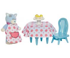 Worlds Apart Blue Nose Chat avec Set Cuisine