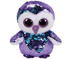 Ty - TY36439 - Flippables - Peluche à sequins Moonlight le Hibou 23 cm