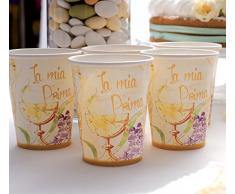 Givi Italia 63412 Lot de 8 Tasses pour Communion Multicolore 250 ML