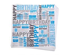 Neviti 674513 Joyeux anniversaire Serviette de table
