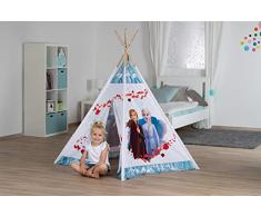 John- Tente de Jeu Tipi Reine des neiges Frozen 2 Disney, 75216, Blanc