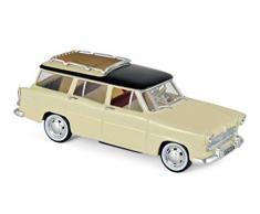 Norev- Simca Vedette Marly 1957-Paille Yellow & Black Voiture Miniature de Collection, 574055, Jaune/Noir