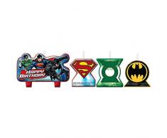 Amscan International Bougies 171585 Justice League