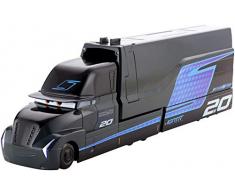 Disney Pixar Cars Coffret Camion Lanceur ​Jackson Storm, pour propulser jusquà 8 voitures, jouet pour enfant, FYP07