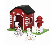 TERRA - 44642 - Figurine Set - Chiens de Caserne de Pompiers