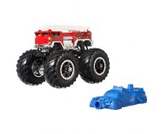 Hot Wheels Monster Trucks voiture de course 5 Alarm avec roues géantes, véhicule à léchelle 1/64, jouet pour enfant, GJY17