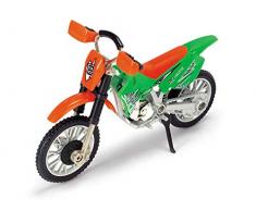 Dickie Toys 203341020 Cross Bike, Tricks, Finger Moto, Jouet, Motocyclette 3 Places Multicolore