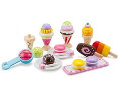 New Classic Toys - 10630 - Jeu Dimitation - Cuisine - Ensemble Complet glaces de luxe