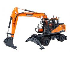 Universal Hobbies UH8108 - Pelleteuse compacte Doosan DX140W - orange - Echelle 1:50