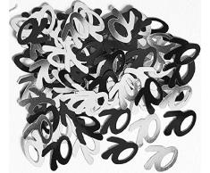 Gifts 4 All Occasions Limited SHATCHI-174 Lot de confettis de table Motif Happy Birthday Noir 14 g