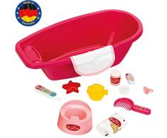 Klein - 1675 - Accessoires pour poupées - Baignoire Princess Coralie avec accessoires, grand modèle