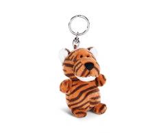 NICI- Porte-clés en Peluche Tigre Jerome avec Lampe LED, 44764, Marron