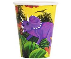 Amscan International Gobelet de fête sur le thème de la préhistoire 266 ml - Lot de 8
