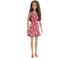Barbie - DVX90 - Barbie Doll (Brand Entry Red background dress) Brunette