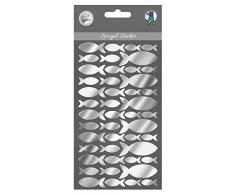 Ursus 75080004 Sticker Miroir, Poissons, en Verre Acrylique, Autocollant