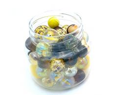 MaRécréation- Bocal Titan Priorité aux Grosses Billes, 9N-5GG9-V9F5, Jaune