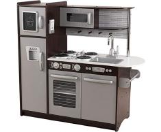 KidKraft 53260 Cuisine enfant en bois Uptown Espresso, jeu dimitation