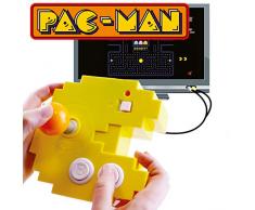 Bandai - Pac-Man - Console jaune connect & play (12 jeux darcade rétro intégrés) - 38886