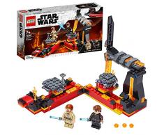 LEGO Star Wars, Le duel on Mustafar, La revanche des Siths, Set de jeu avec les figurines de Luke Skywalker et Obi-Wan Kenobi Minifigures, 108 pièces, 75269