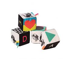 Manhattan Toy Jouet dactivité pour bébé Soft Mind Cubes Wimmer-Ferguson, 217520, Multicolore