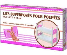WDK Partner- Lits Superposes Bois, HPKC8, Multicolore