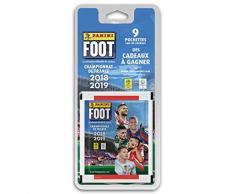 Panini- 9 Pochettes, Foot Championnat de France Stickers 2018-2019, 2428-038