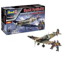 Revell 05688 Coffret Cadeau Maquette davion à constrire Iron Maiden Spitfire MK. V, échelle 1/32, Camouflage
