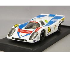 Brumm- Voiture Miniature de Collection, R570, Blanc/Bleu