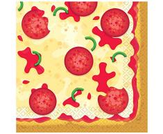 Amscan International 512017 papier et plastique Vaisselle, Serviette Lunch Pizza Party