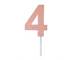 Forum Novelties SK97345 Décoration de gâteau diamant Or rose