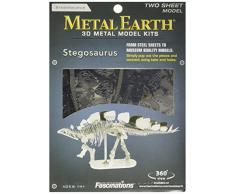 Metal Earth - 5061100 - Maquette 3D - Dinosaures - Stégosaure Squelette - 13,97 x 2,54 x 7,62 cm - 2 pièces