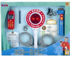 Klein - 8850 - Jeu dimitation - Panoplie du policier avec lampe torche et téléphone, 10 pièces
