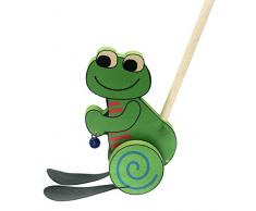 Hess - 14438 - Jouet à Pousser en Bois - Grenouille