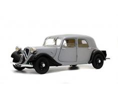 Solido Citroen Traction 11B-Silver & Black-1/18-S1800904 Voiture Miniature de Collection, 1800904, Argent