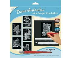 Mammut – Griffoir Images – Durée Calendrier Animaux, 6 Images par env. 10,5 x 14,4 cm, Argent