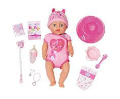 BABY born 824368 Poupée Interactive aux Yeux Bleus, 43 cm