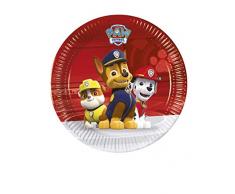 Procos- Assiette Paw Patrol Ready for Action, 20 cm, 8 pièces, multicolore, PR86559