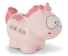 NICI 42517 Tirelire en Forme de Licorne Merry Heart Rose 7,5 x 12 x 16,5 cm